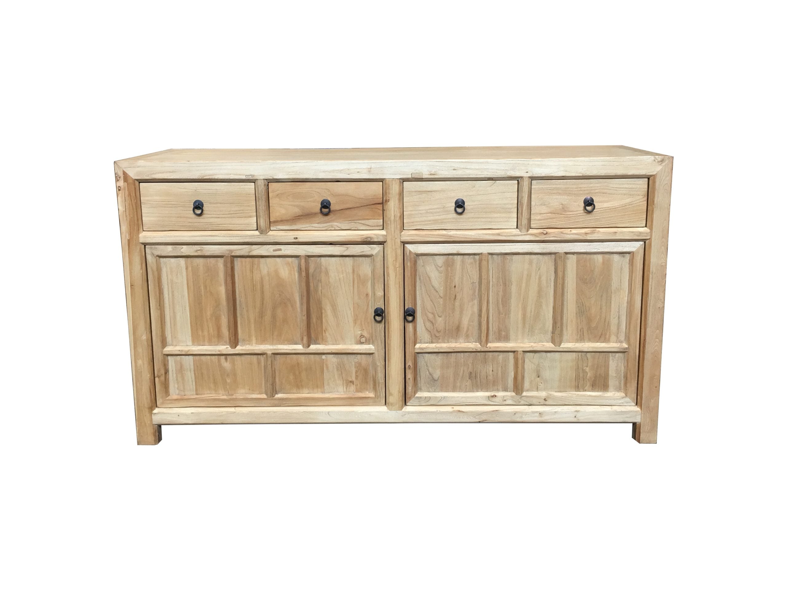 MF Chinese Antique Reproduction Recycled Timber 2 Door 4 Drawer Sideboard