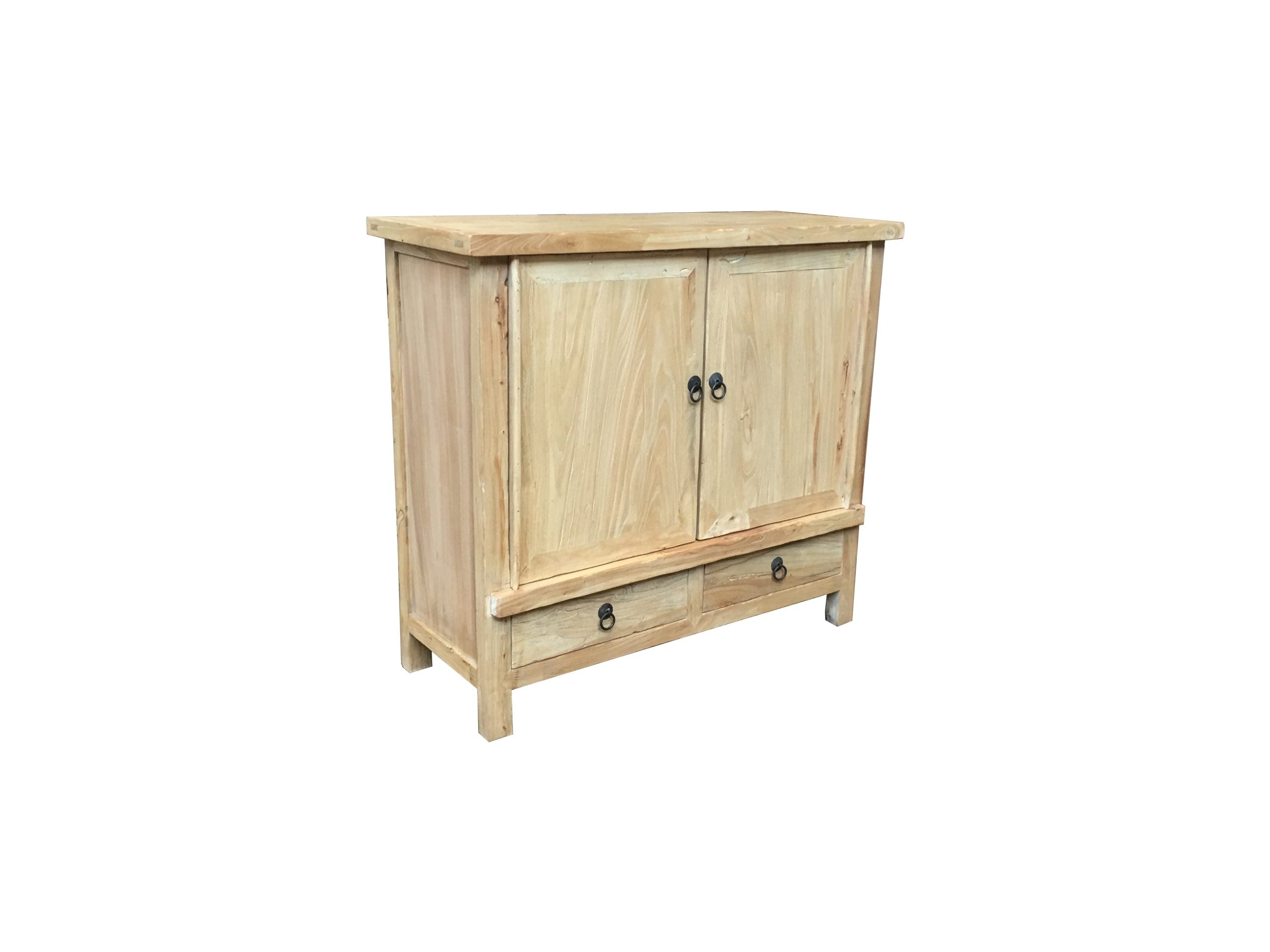 MF Chinese Antique Reproduction 2 Door 2 Drawer Cabinet