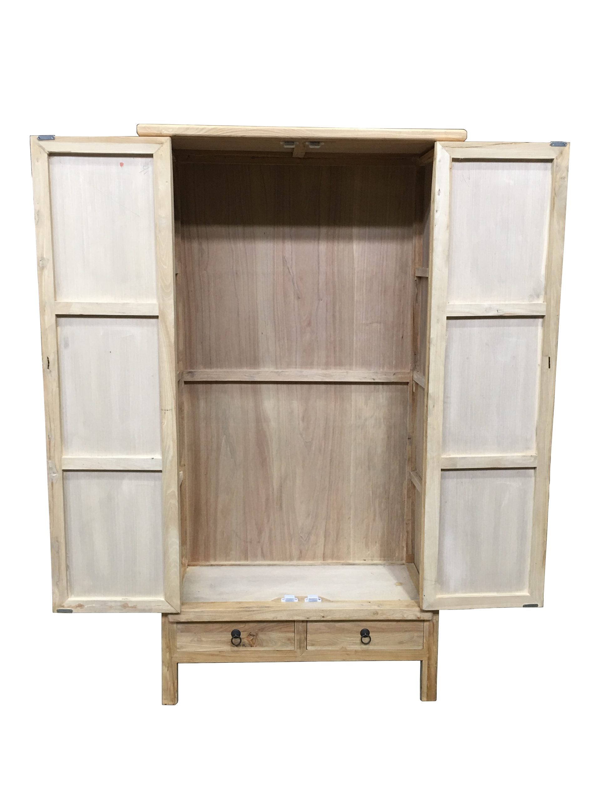 MF Chinese Antique Recycled Elm Timber 2 Door 2 Drawer Cabinet