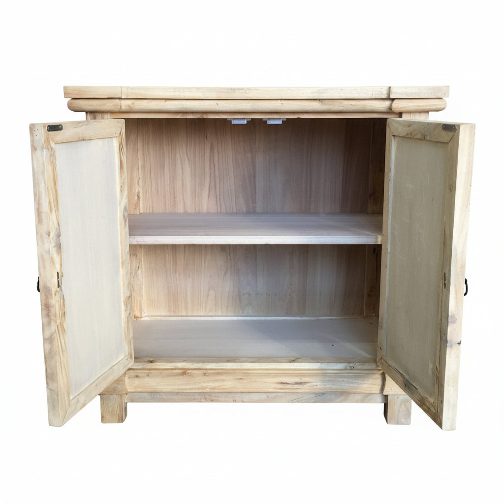 MF Chinese Antique Reproduction Recycled Timber 2 Door Cabinet