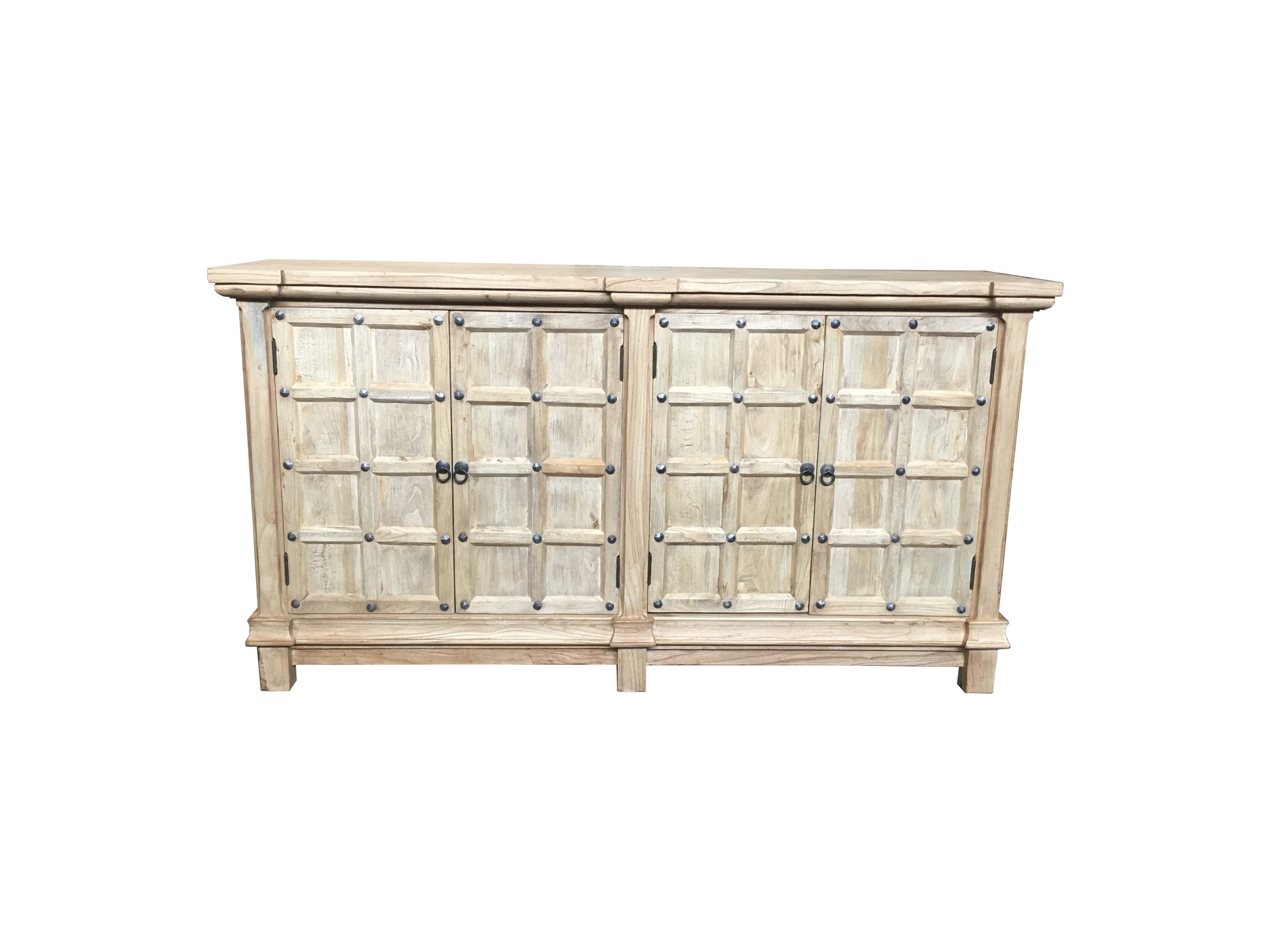 MF Chinese Antique Reproduction Recycled Timber 4 Door Buffet - 160cm