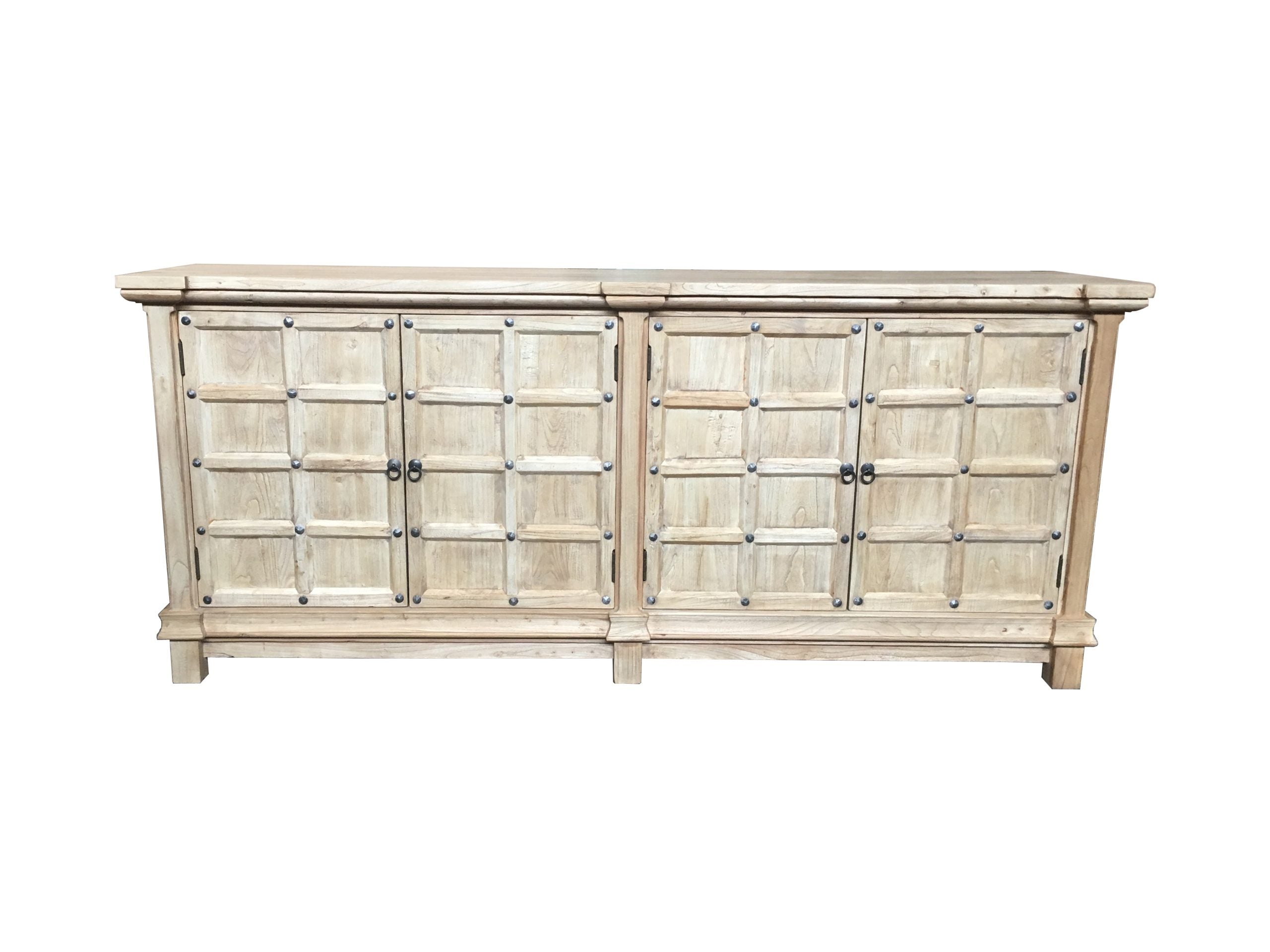 MF Chinese Antique Reproduction Recycled Timber 4 Door Buffet - 200cm