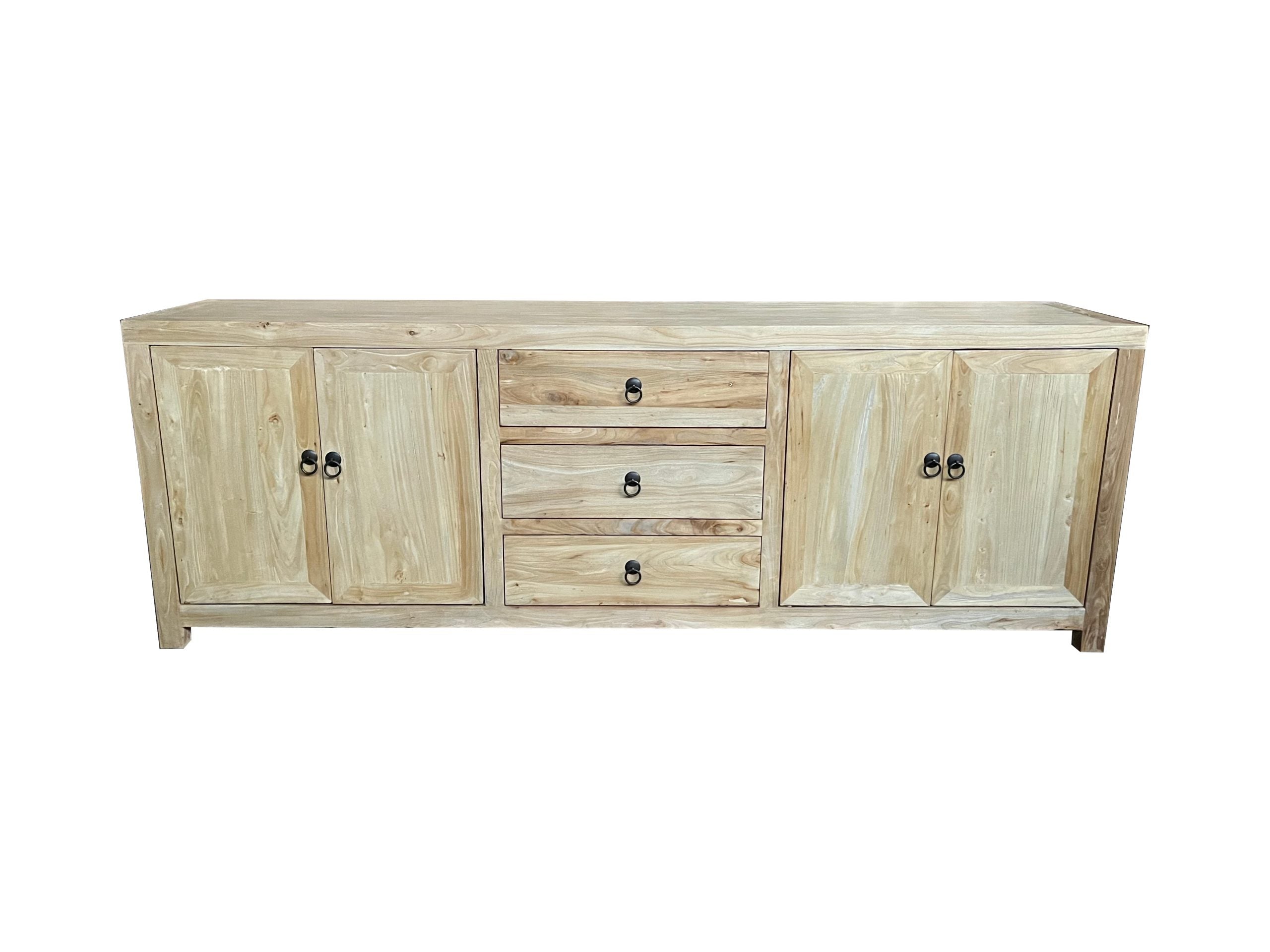 MF Chinese Antique Reproduction Recycled Timber 4 Door 3 Drawer TV Unit 200cm