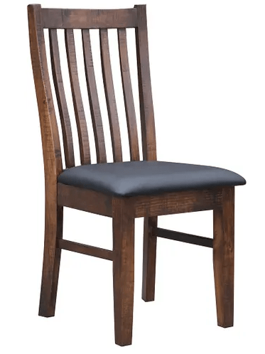 MD Pontoise Solid Timber  Dining Chair with PU Leather Seat