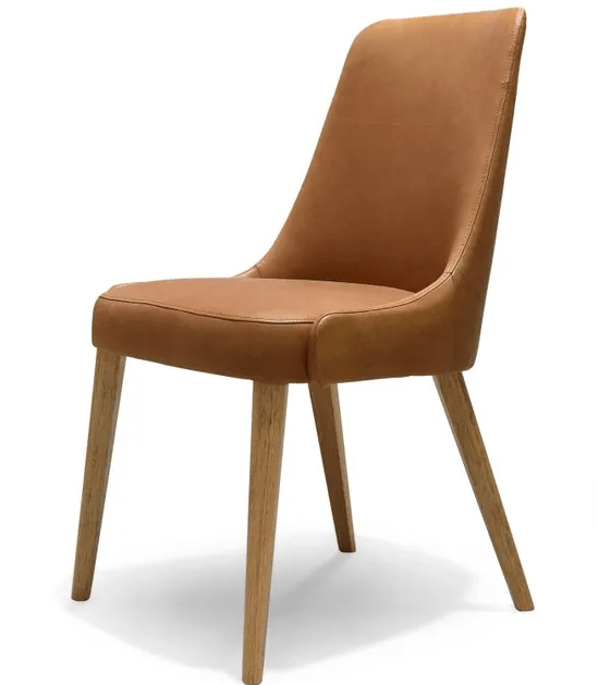 MD Rocroi Vintage Leather Dining Chair