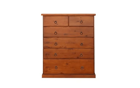 MD Mana Solid Timber 6 Drawer Tallboy
