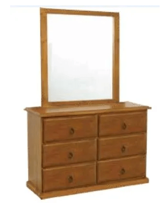 MD Mana Solid Timber Dressing Table & Mirror