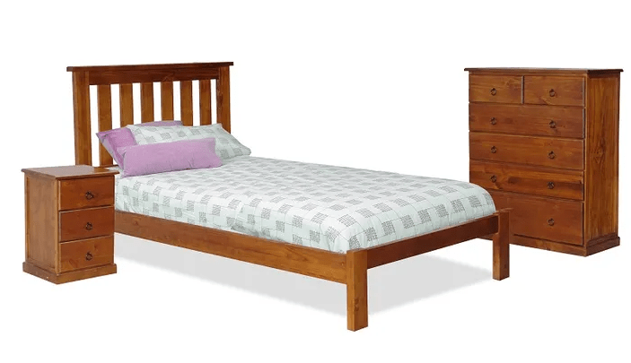 MD Mana Solid Timber Queen Bed Frame