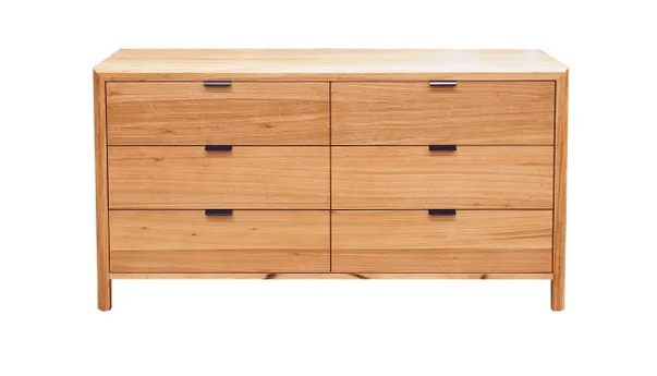 MD Gagny Solid Timber 6 Drawer Low Chest