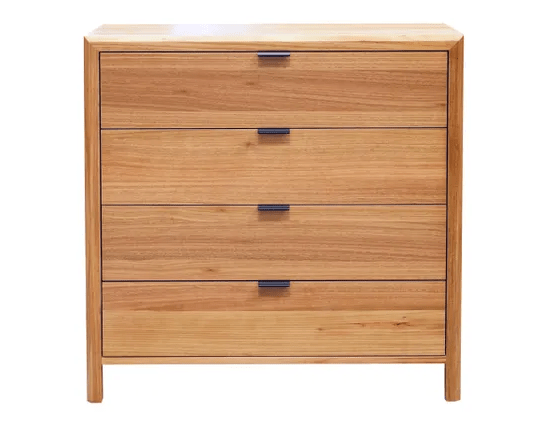MD Gagny 4 Drawer Solid Timber Tallboy