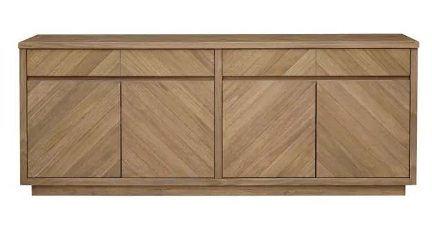 MD Dole Eucalyptus Hardwood Buffet with 2 Drawers & 4 Doors