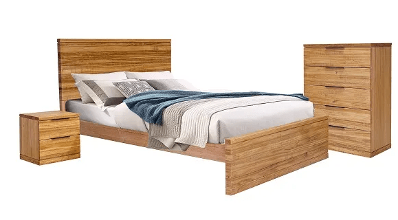 MD Bastia Hardwood Bed Frame