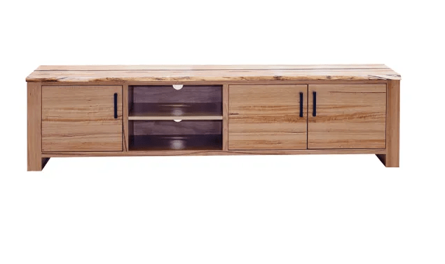 MD Pessac Lowline TV Unit with 3 Doors & 2 Niches