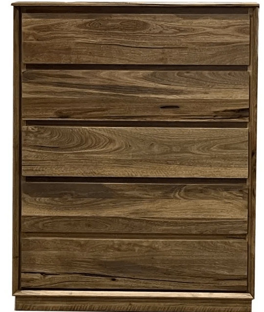 MD Rennes Marri Timber Tallboy with 5 Drawers