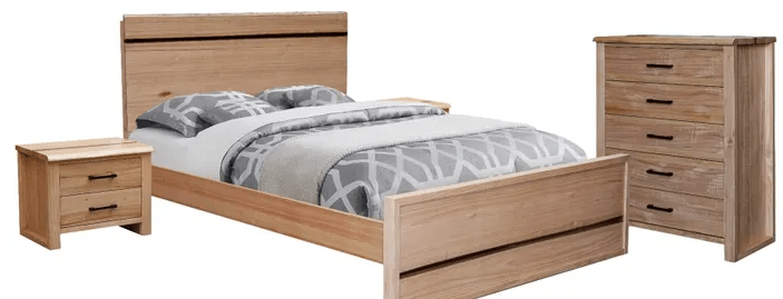 MD Vichy Bed in Natural Finish