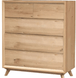 MD Colmar Solid Timber Tallboy with 5 drawers