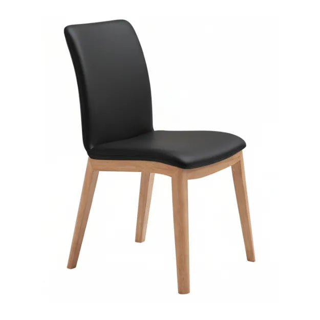 MD Clara Leather Upholstered Timber Leg Dining Chair