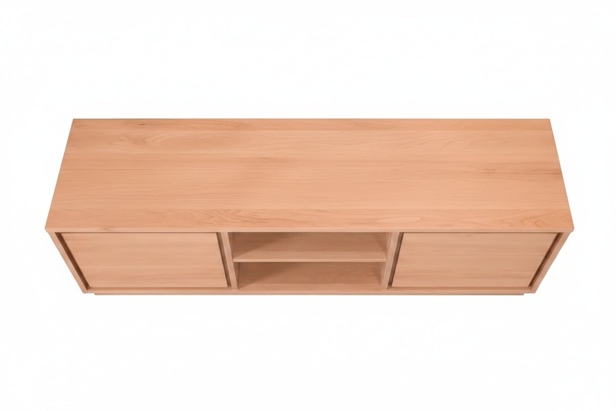 MD Moni Solid Timber 2 Door 1 Niche TV Unit
