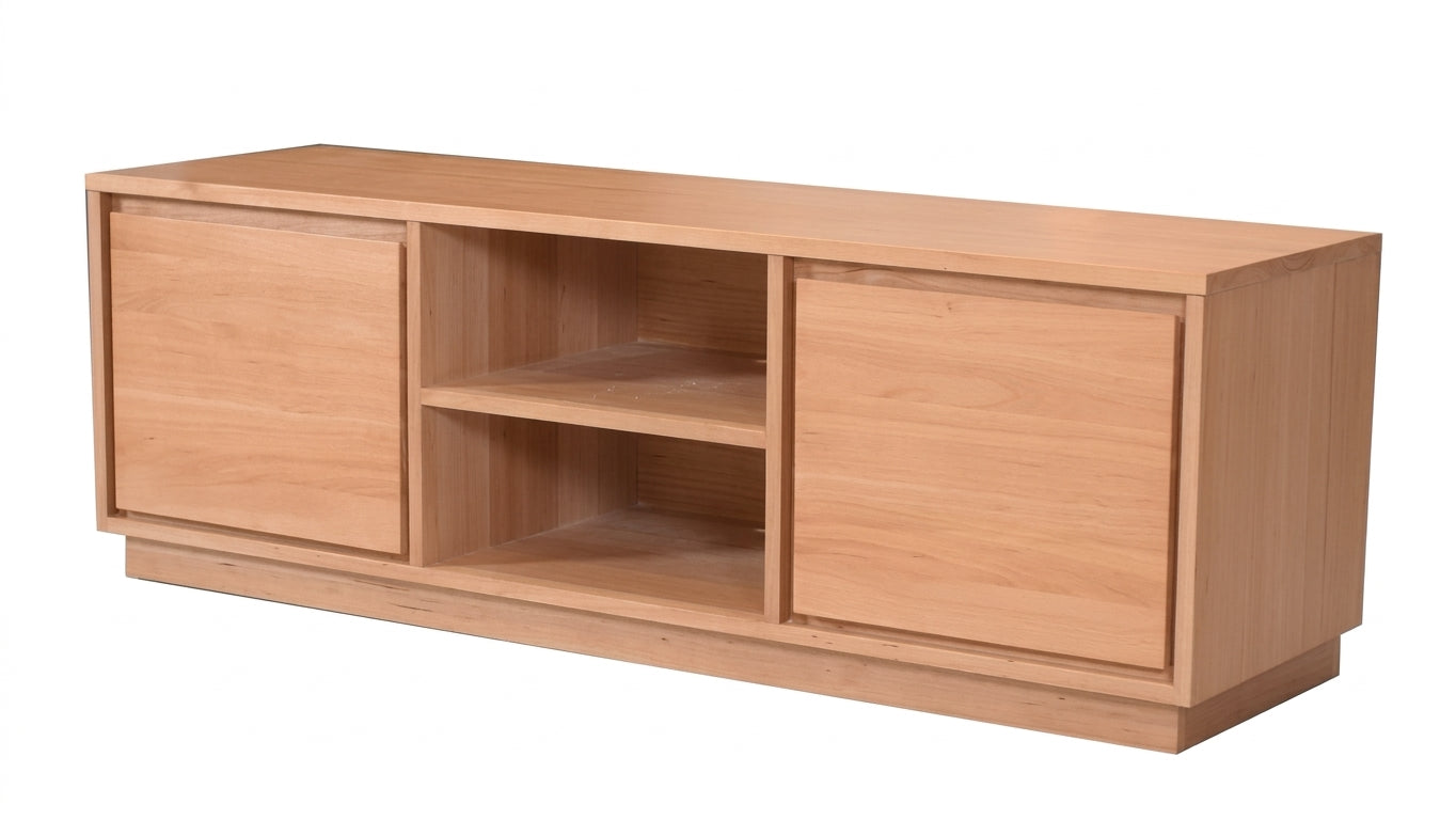 MD Moni Solid Timber 2 Door 2 Niche TV Unit