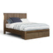 MD Hobart Solid Timber King Bed with 2 Bedend Drawers