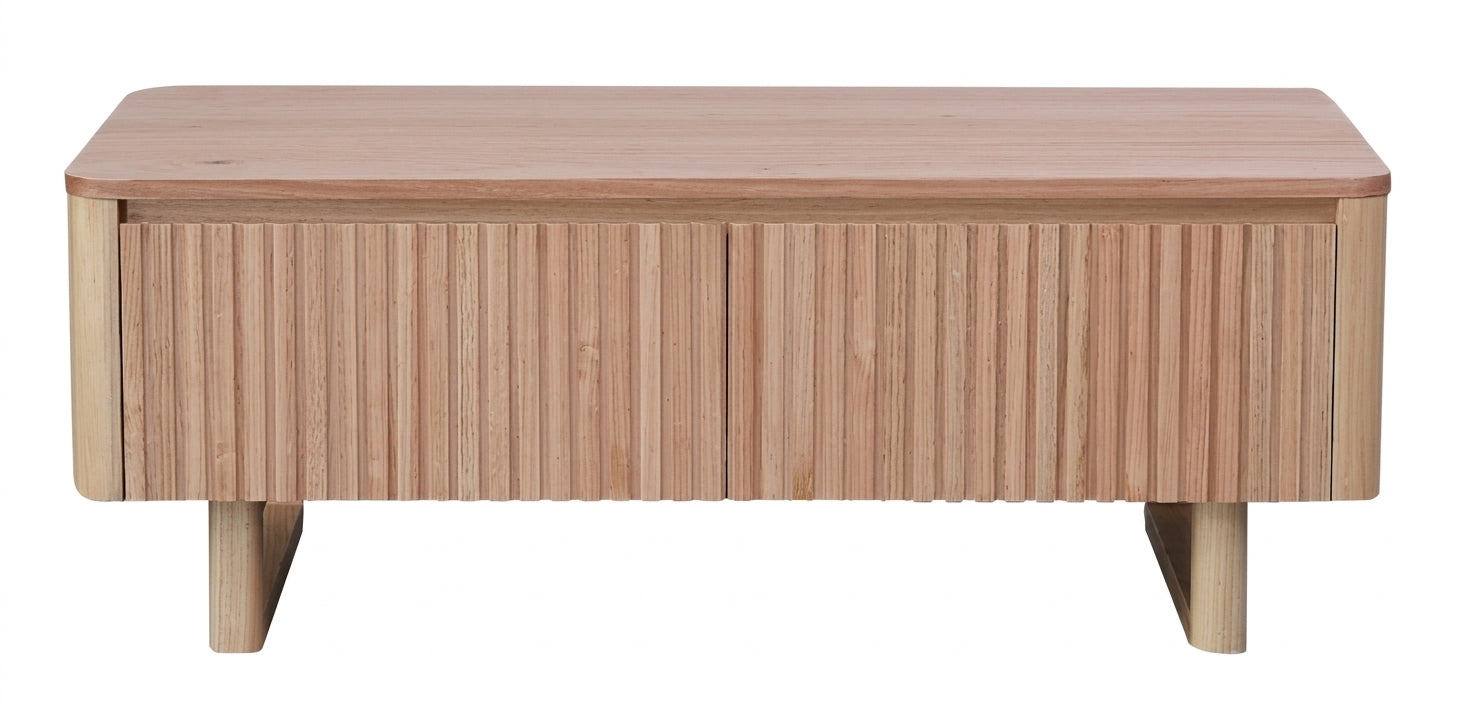 MD Oscar Solid Timber 2 Drawer Coffee Table