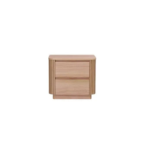 MD Spring Bedside Table 2 Drawers - Ash