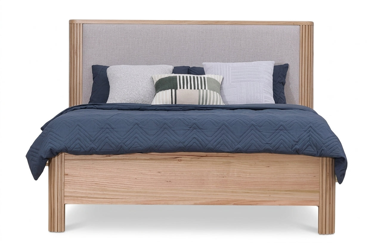 MD Spring Solid Timber Queen Bed