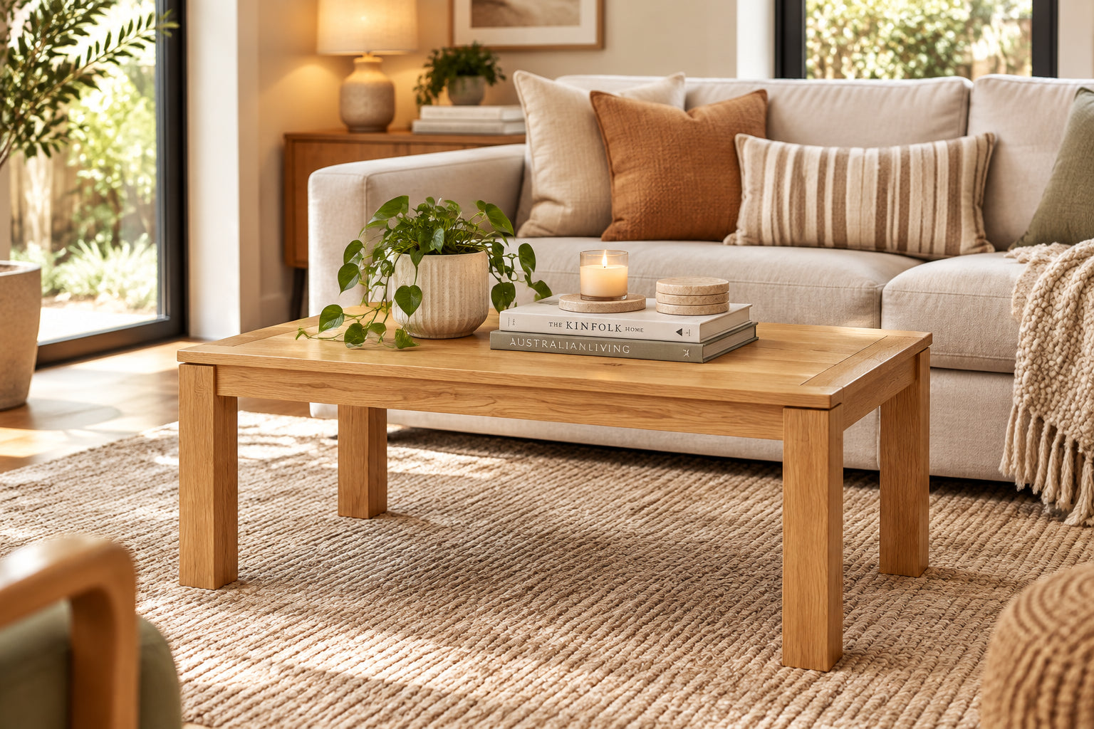 MD Laura Solid Timber Coffee Table