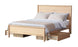 MD Laura Queen Bed + 2 Drawers- Natural Ash