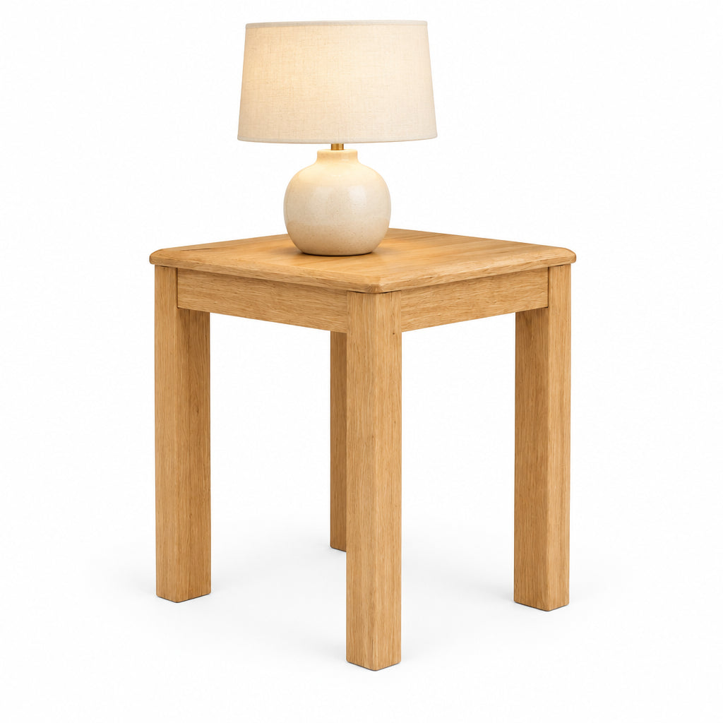 MD Laura Solid Timber Lamp Table