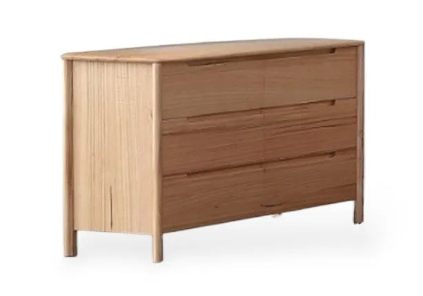 MD Laura Low Chest of Drawers - Natural Ash
