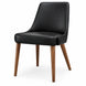 MD Picasa Timber Leg Genuine Leather Upholstered Dining Chair