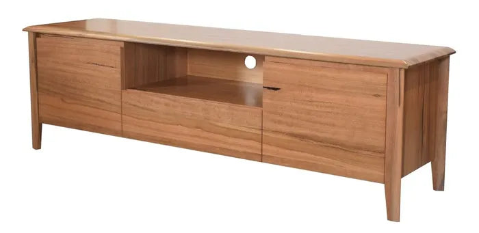MD Sevres Marri Timber TV Unit with Drawer and Doors