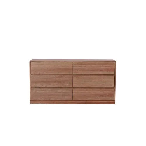 MD Pathway Low Chest with 6 Drawers Ash Stained