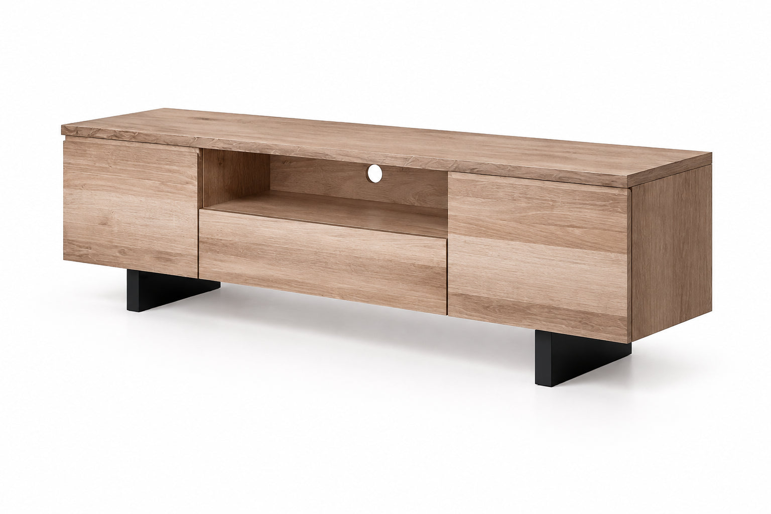 MD Nancy Solid Timber 2 Door 1 Drawer TV Unit