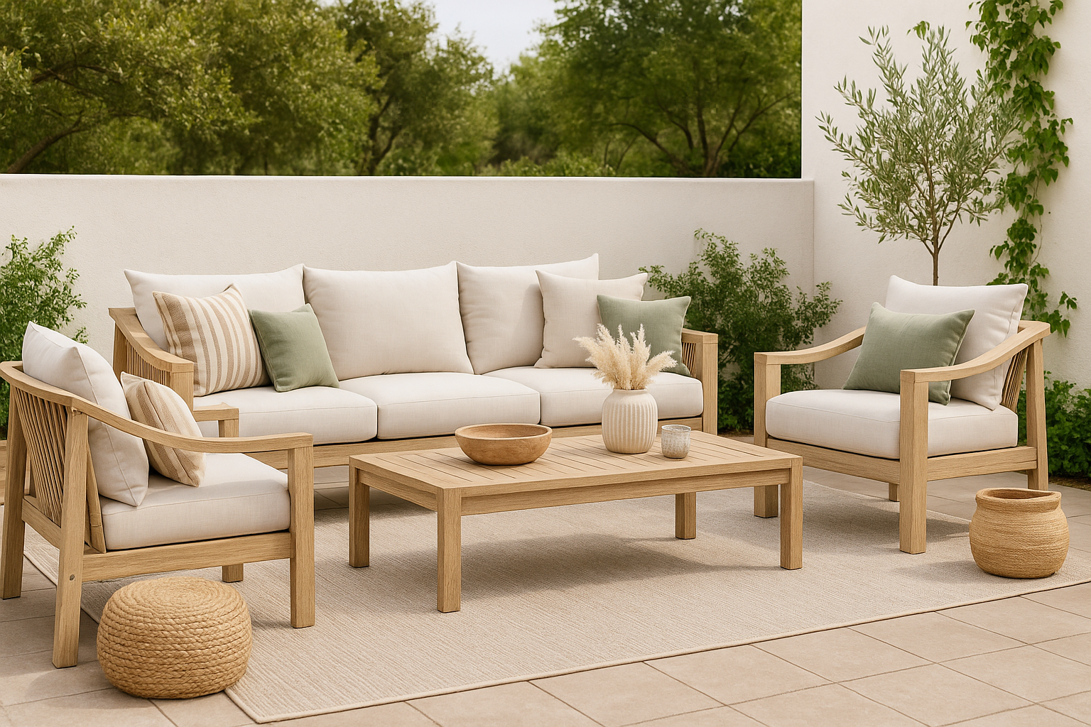 CR Sycamore Solid Timber Outdoor Coffee Table