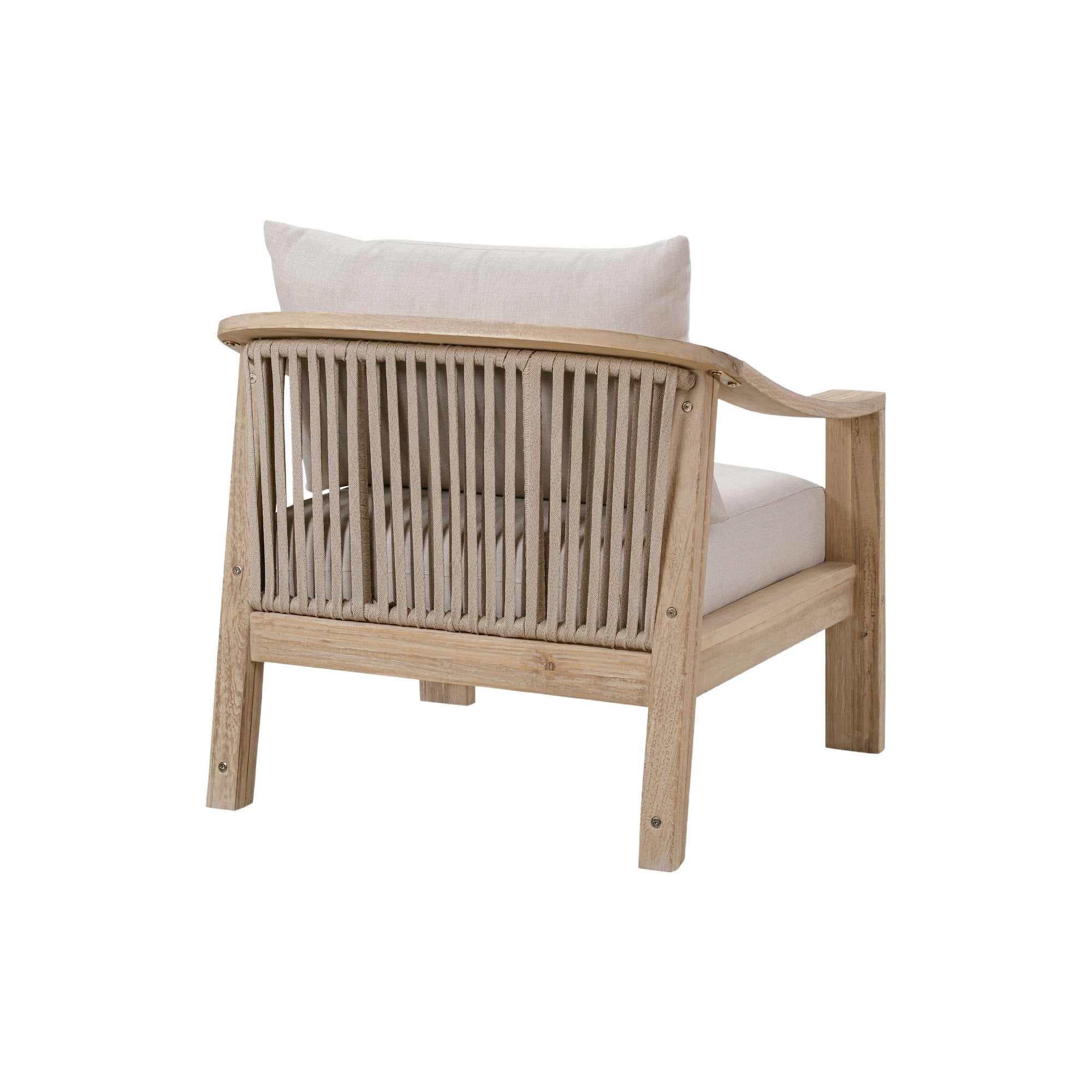 CR Sycamore Solid Timber 4 Piece Outdoor Lounge Set with Cushion