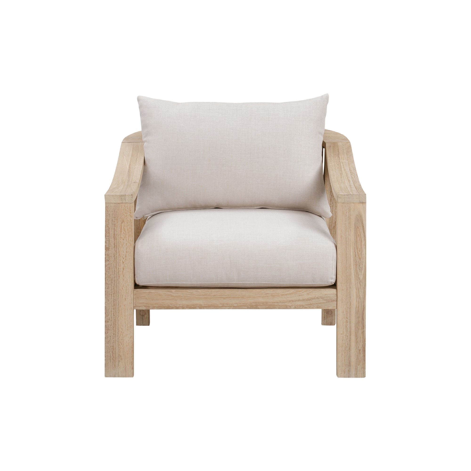 CR Sycamore Solid Timber Outdoor Armchair with Cushion