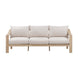CR Sycamore Solid Timber 3 Seater Outdoor Lounge with Cushion