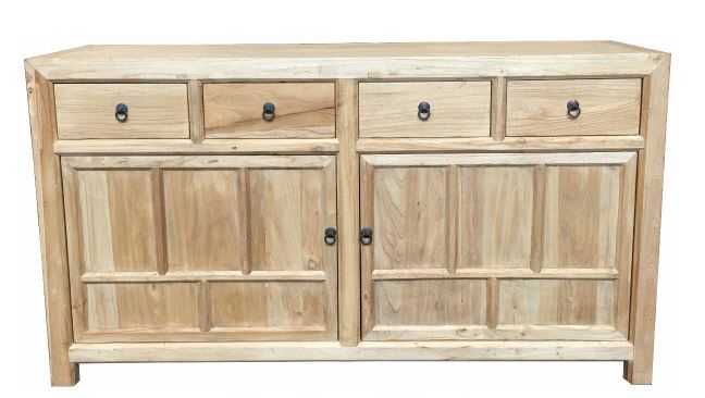 MF Solid Timber 2-Door 4-Drawer Sideboard