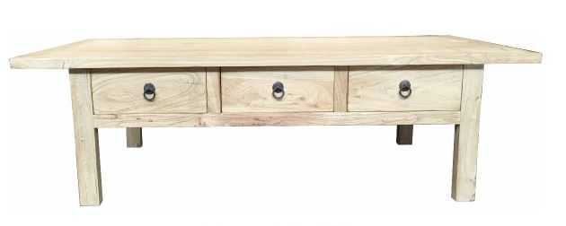 MF Solid Timber 6-Drawer Coffee Table