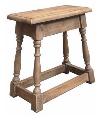 MF Charles Solid Timber Stool - 46cm High