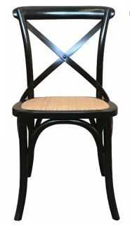 MF Cross-Back Rattan Seat Dining Chair