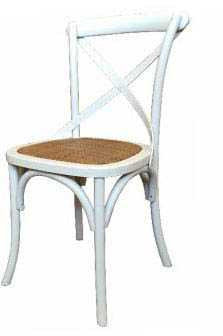 MF Cross-Back Rattan Seat Dining Chair