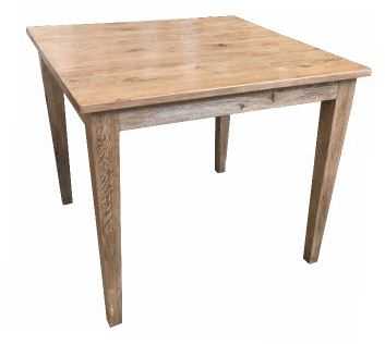 MF Solid Oak Timber Square Dining Table