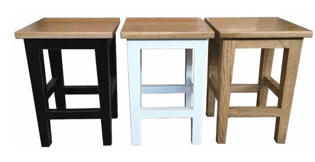 MF Solid Oak Timber Stools