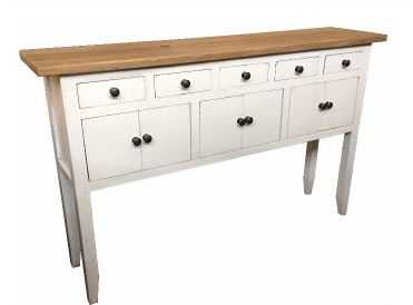 MF Rudolph 5 Drawer 6 Door Hall Table