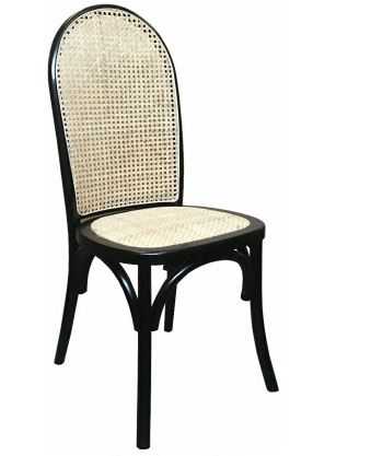 MF Tropez Beech Wood Rattan Seat Dining Chair