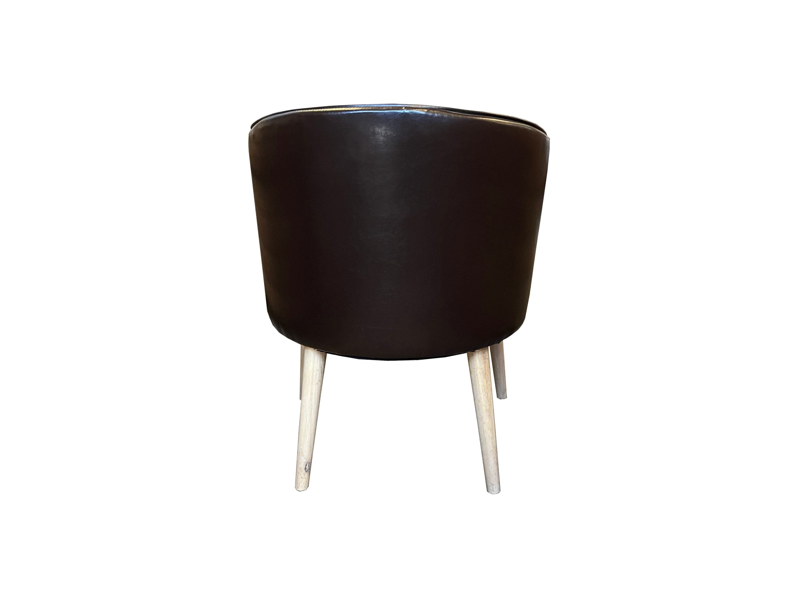 MF Apollo PU Dark Brown Leather Armchair