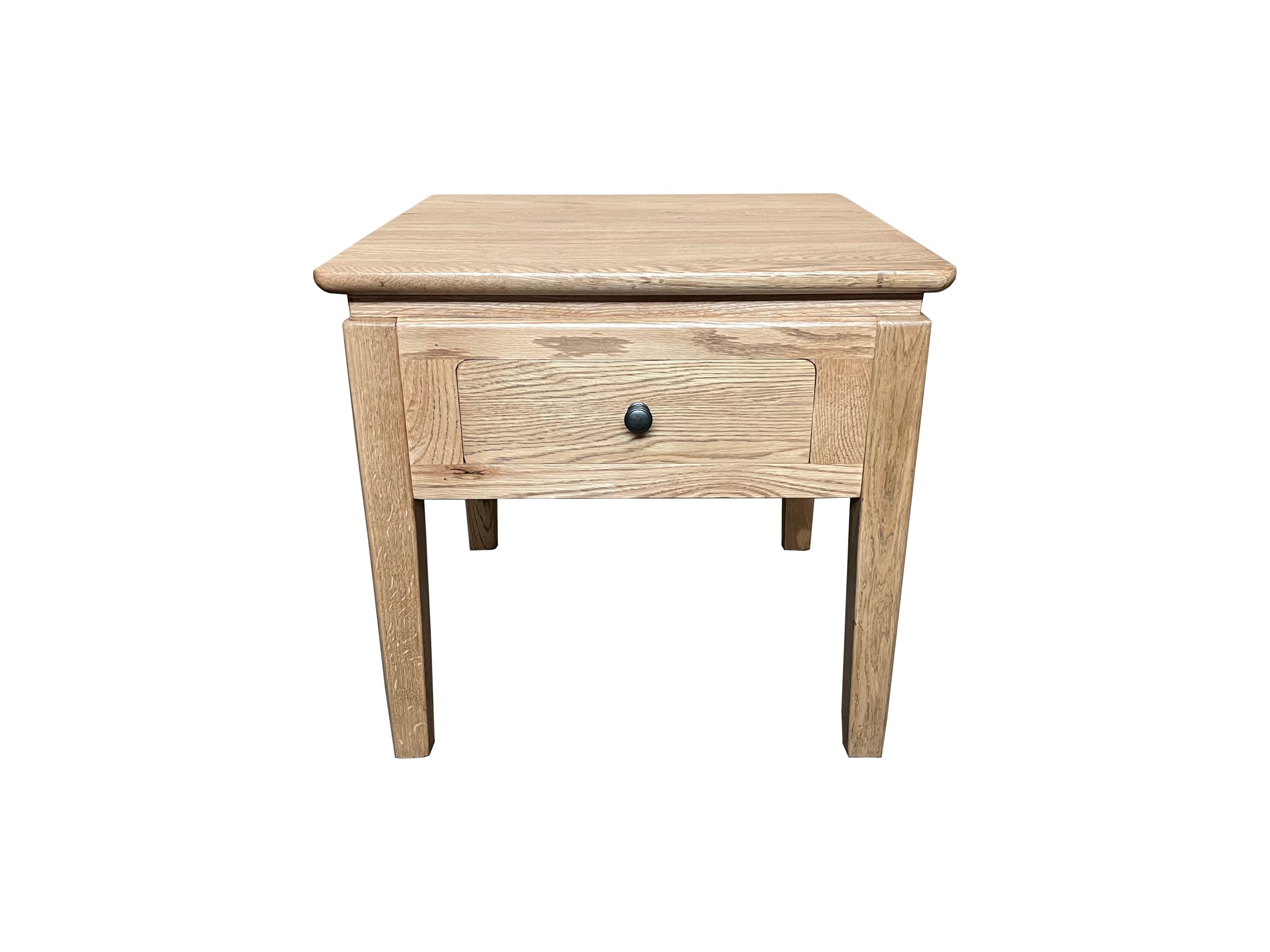 MF Crown 1-Drawer Lamp, Side Table